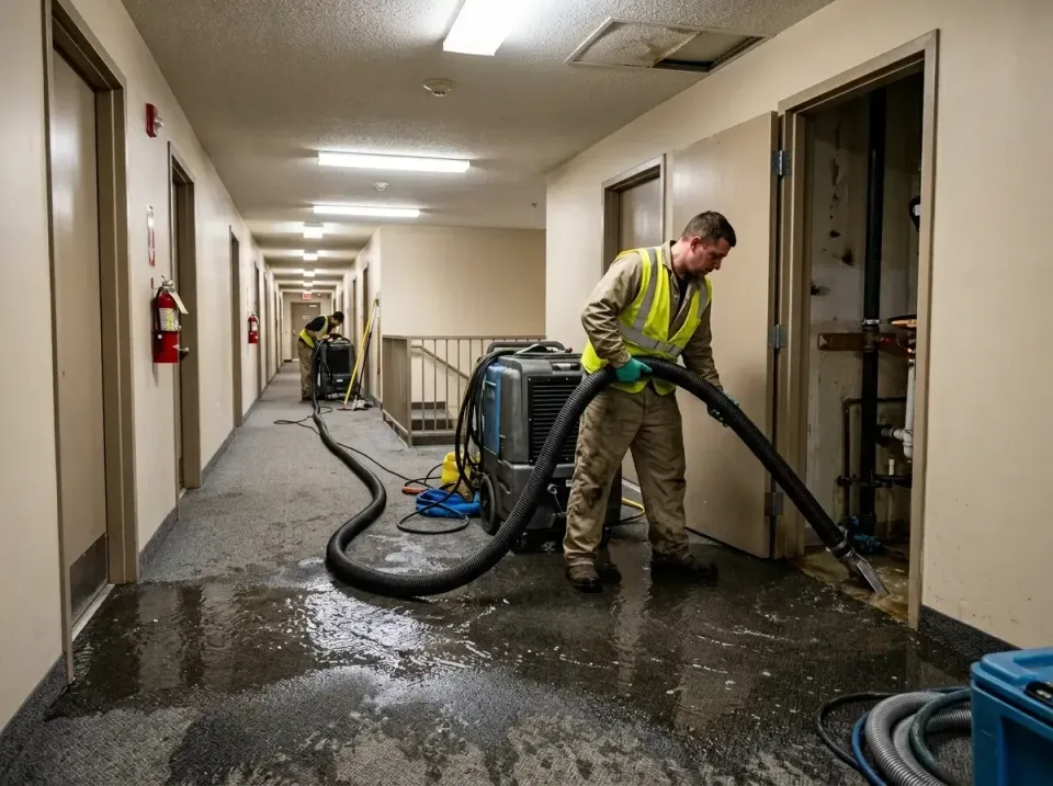 multi-unit-apartment-hallway-f-005 — frequently asked questions, Emergency Burst Pipe Water Extraction & Removal in Pella, IA